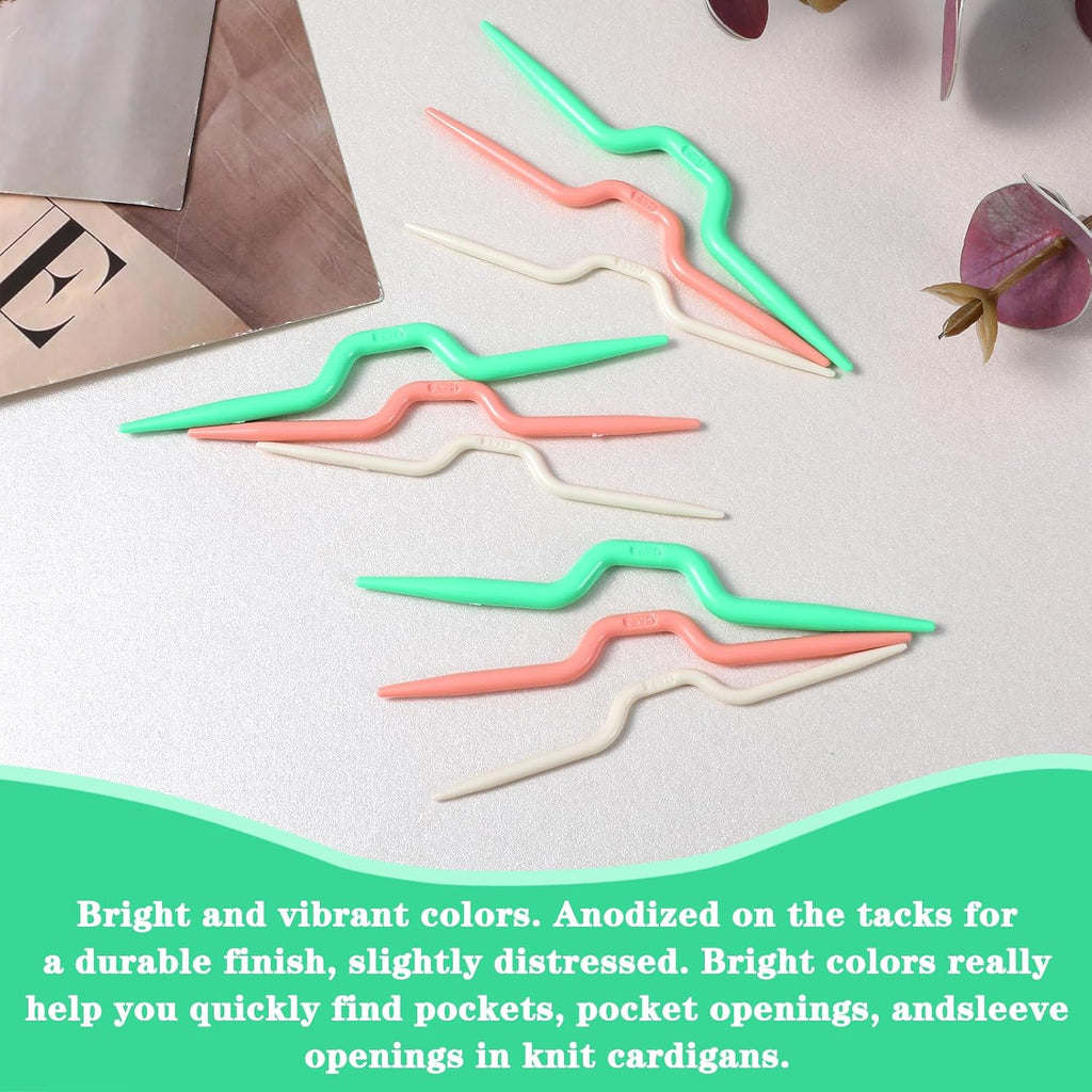 30 Pieces Cable Needles for Knitting Cable-Needles Set Stitch Holders