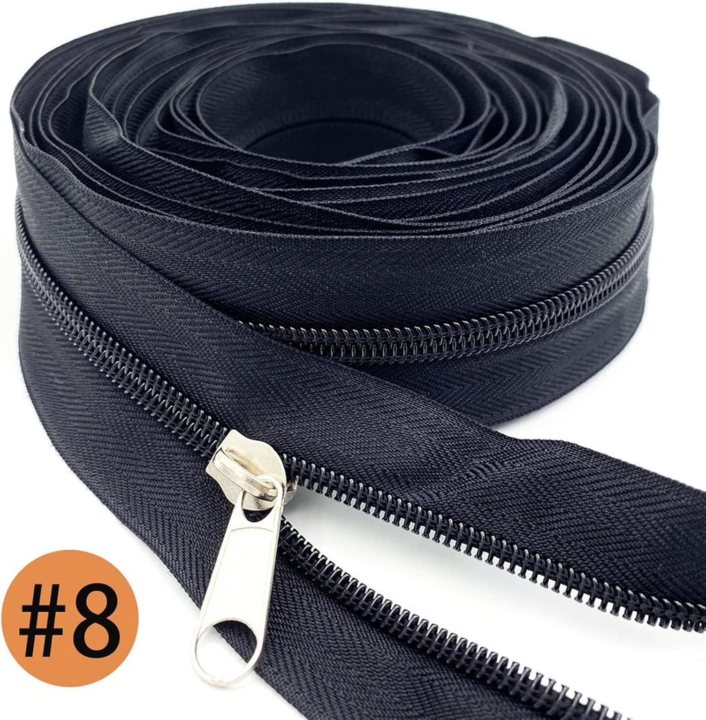 Lueao Cqinju-Sewing Zippers 8# 10 Meter Zippers By The Yard Bulk
