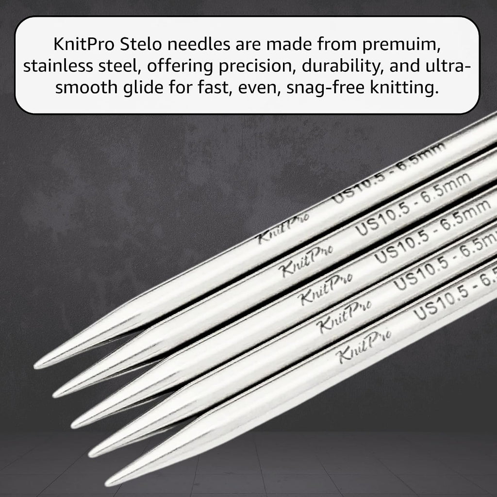 KnitPro Stelo Lace 6-Inch US 10 (6mm) DPN Double Pointed Knitting