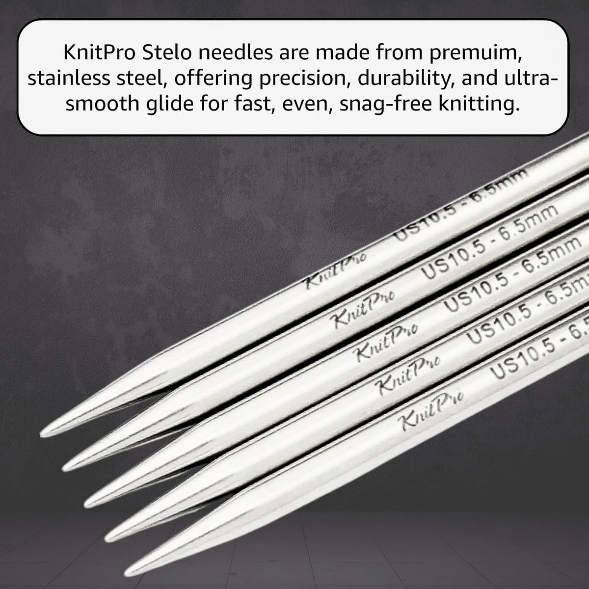 KnitPro Stelo Lace 6-Inch US 10 (6mm) DPN Double Pointed Knitting