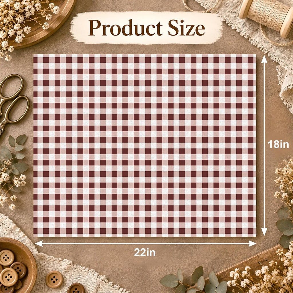 JarThenaAMCS 12 Pcs Cotton Fabric Bundles, Boho Stripe Dot