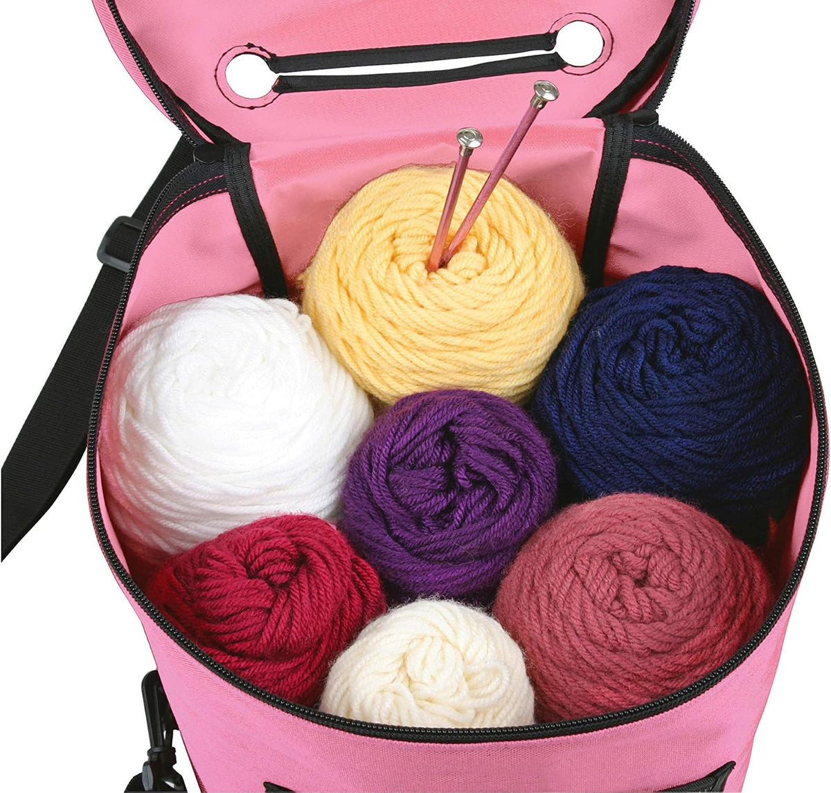 ArtBin 6806SA Yarn Drum, Portable Knitting & Crochet Storage, [1] Poly