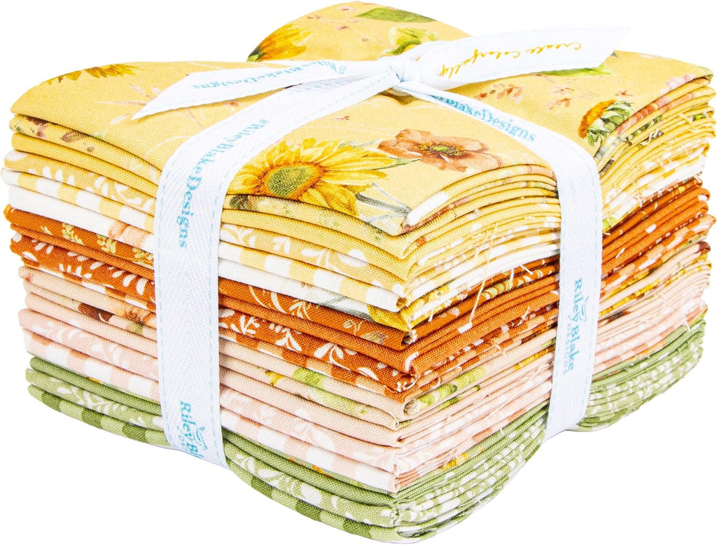 Lisa Audit Sunflower Whispers 19 Fat Quarters Riley Blake Designs