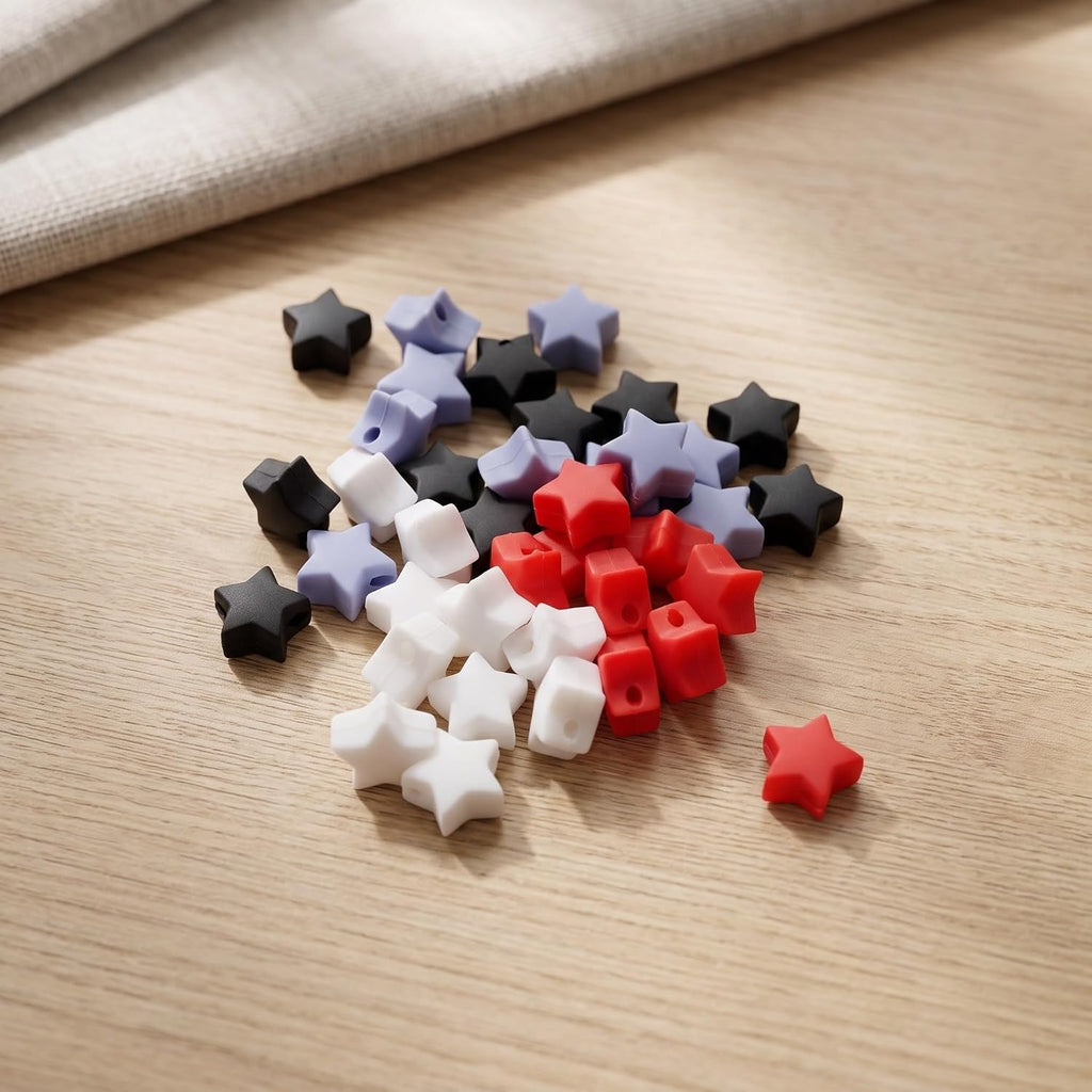 Knitting Needle Point Protectors 40pcs Silicone Star