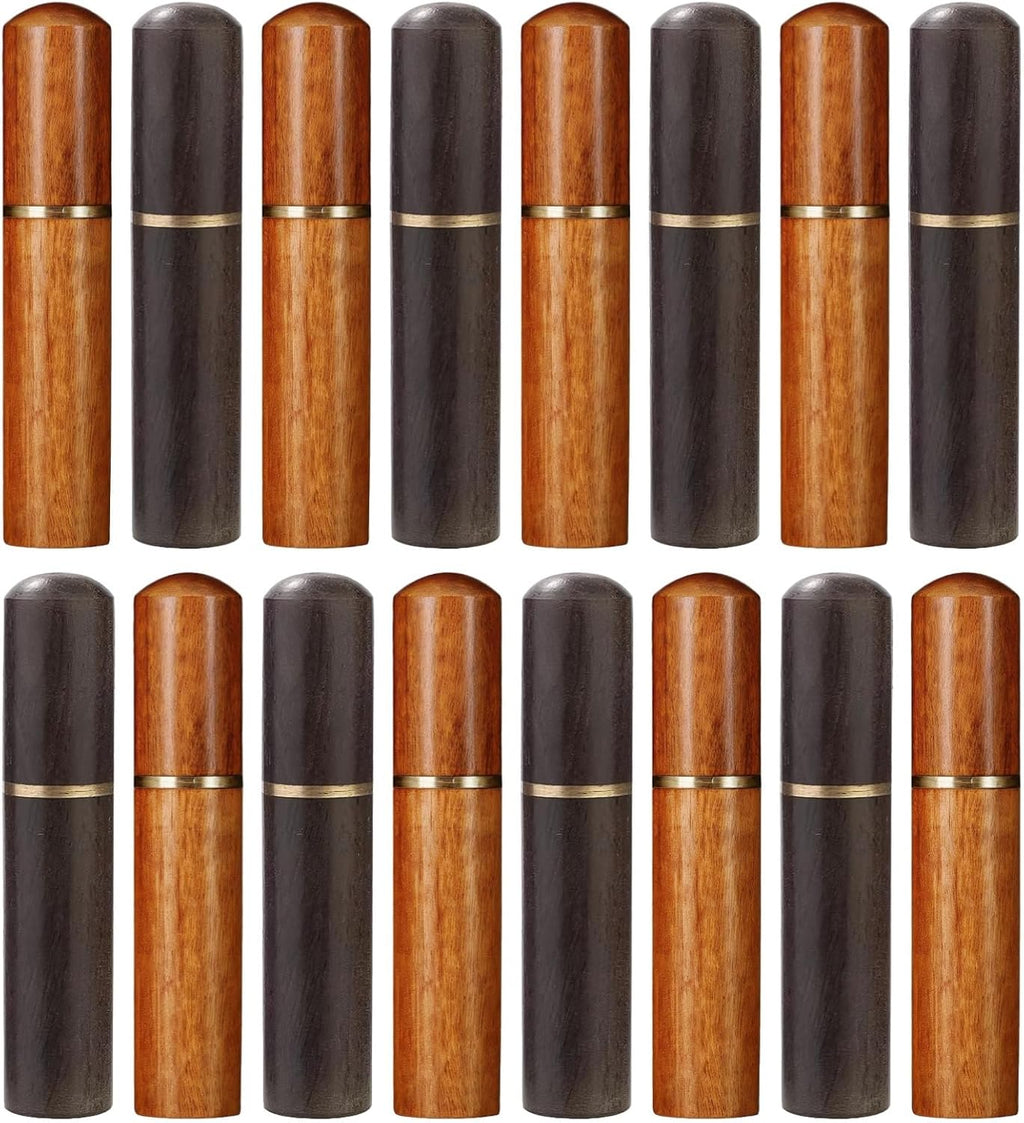 16 PCS Wooden Needle Case, Sewing Needle Holder Tube, Portable Needle