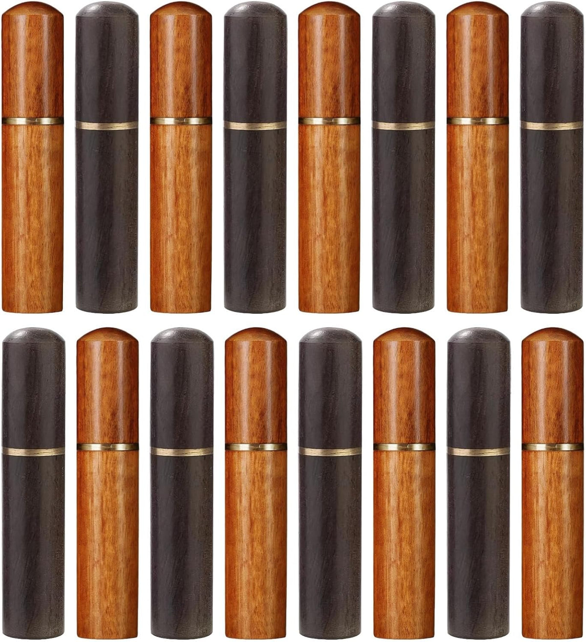 16 PCS Wooden Needle Case, Sewing Needle Holder Tube, Portable Needle