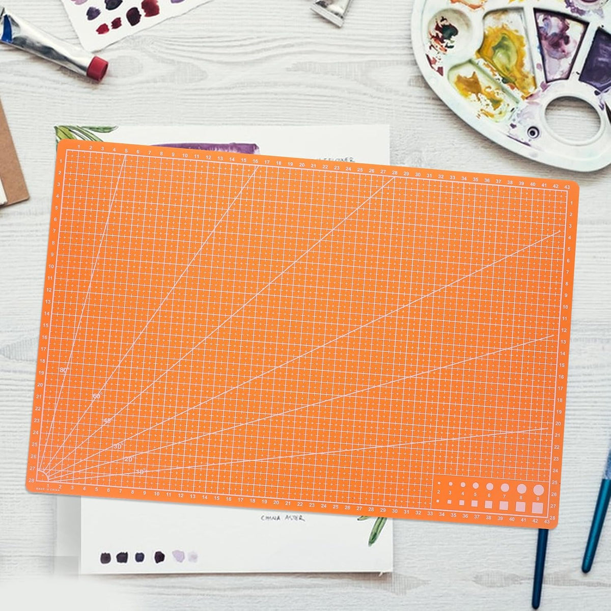 Rotating Cutting Mat Double Sided Self Healing Craft Board for Sewing