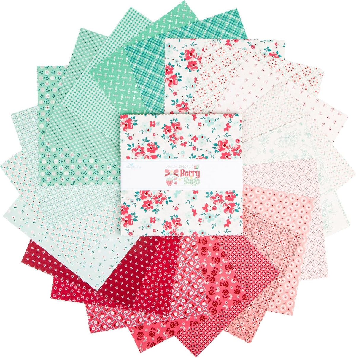 Lori Holt Berry & Sage 10" Stacker 42 10-inch Squares Layer Cake Riley