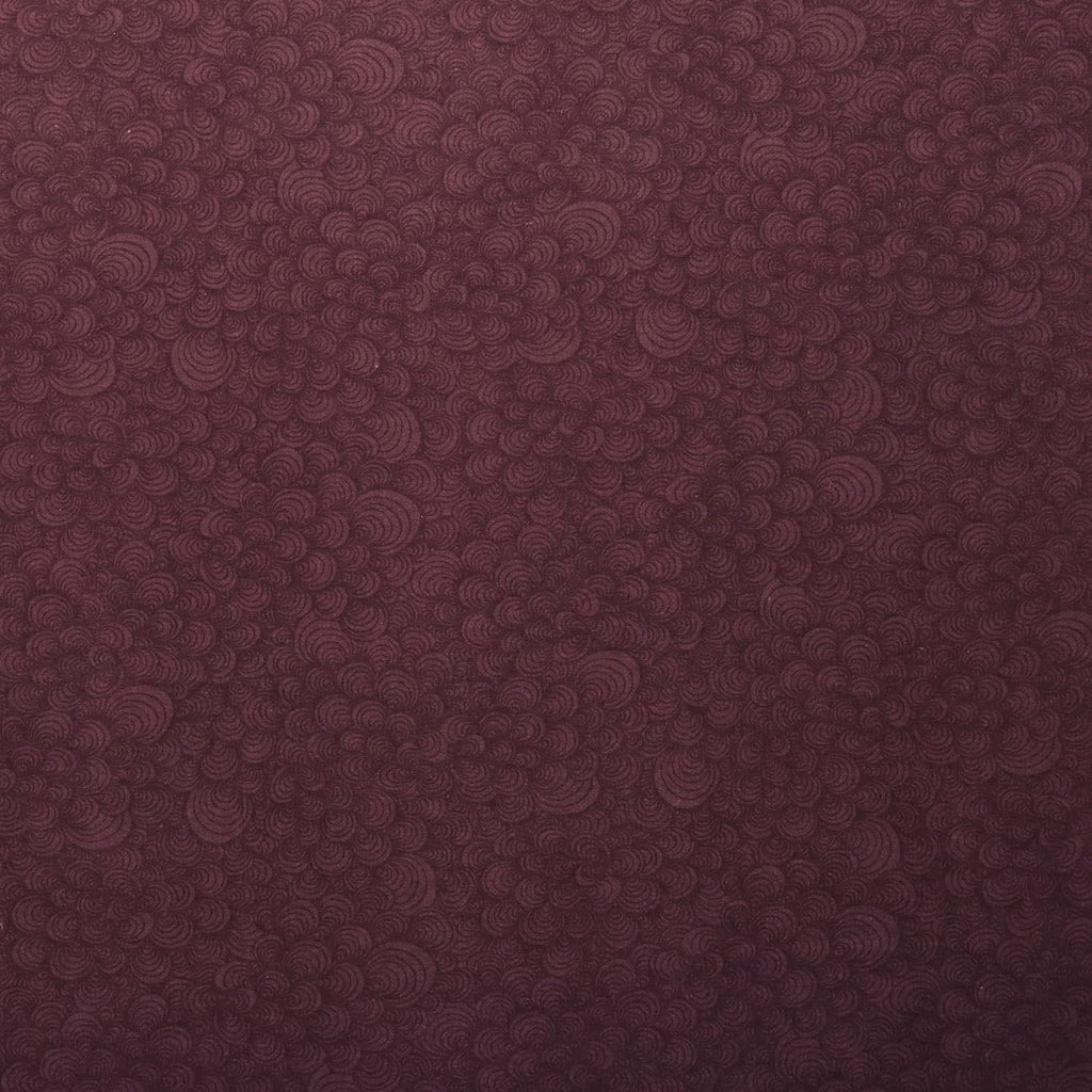 Mook Fabrics Swirly Flannel Fabric [108in. Wide], Burgundy