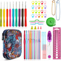 KOKNIT Crochet Hooks Set with Storage Case - 9 Soft Grip Ergonomic