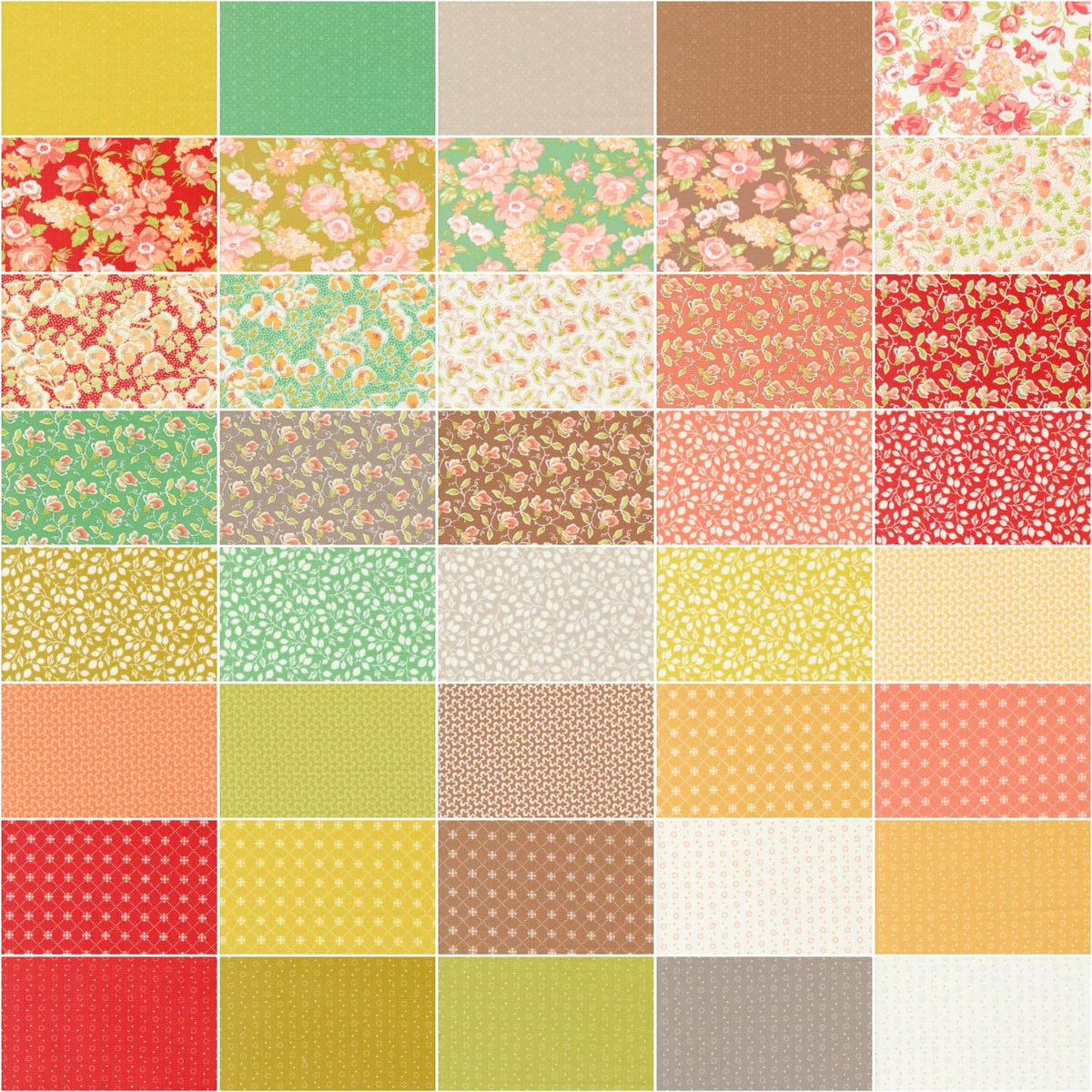 Portofino Charm Pack by Joanna Figueroa 5-inch Precut Fabric Squares