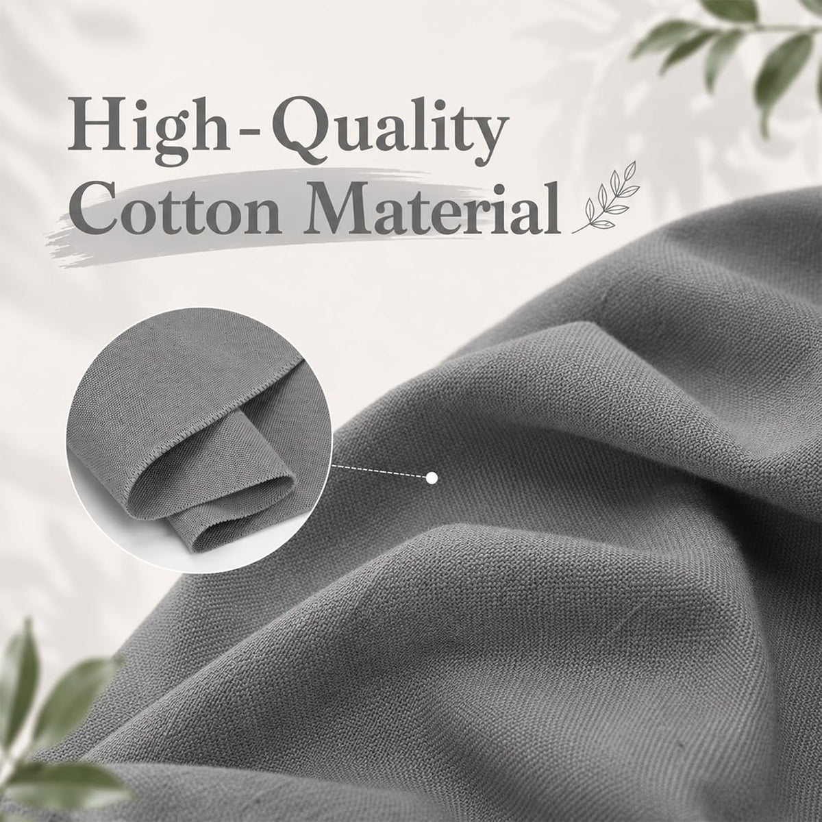 59" X 36"(1 Yard) Duck Cotton Canvas Fabric (Grey, 10oz)