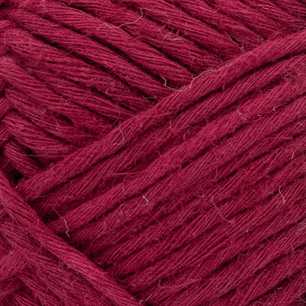 Lion Brand Yarn, Cotton Hemp Worsted Crochet Yarn, Raspberry, Red