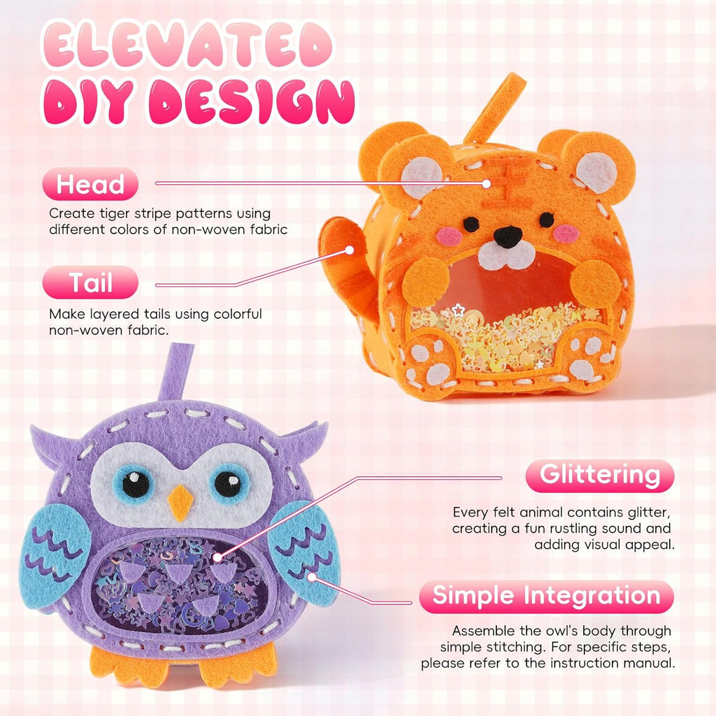 Gipony Sewing Kit for Kids Ages 6-12, Kids Sewing Kit with 6 DIY