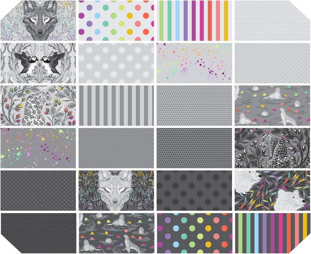 Tula Pink Graywork 24 Fat Quarters FreeSpirit Fabrics