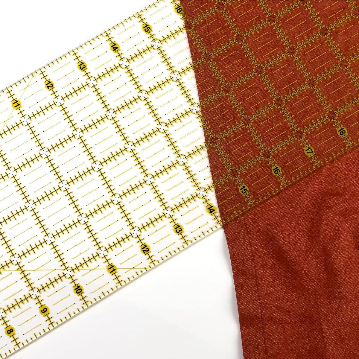 KEARING Clear Non-Slip Acrylic Quilting Ruler Set, 1/2" x 4" and 6" x