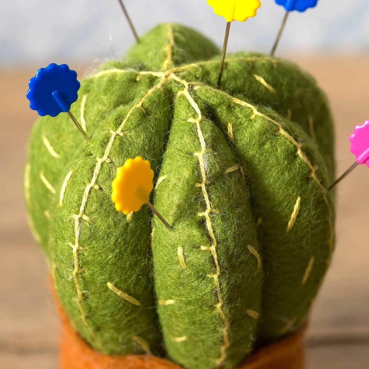 Wizardi Felt Sewing Kit for Adults - Cactus Pin Cushion