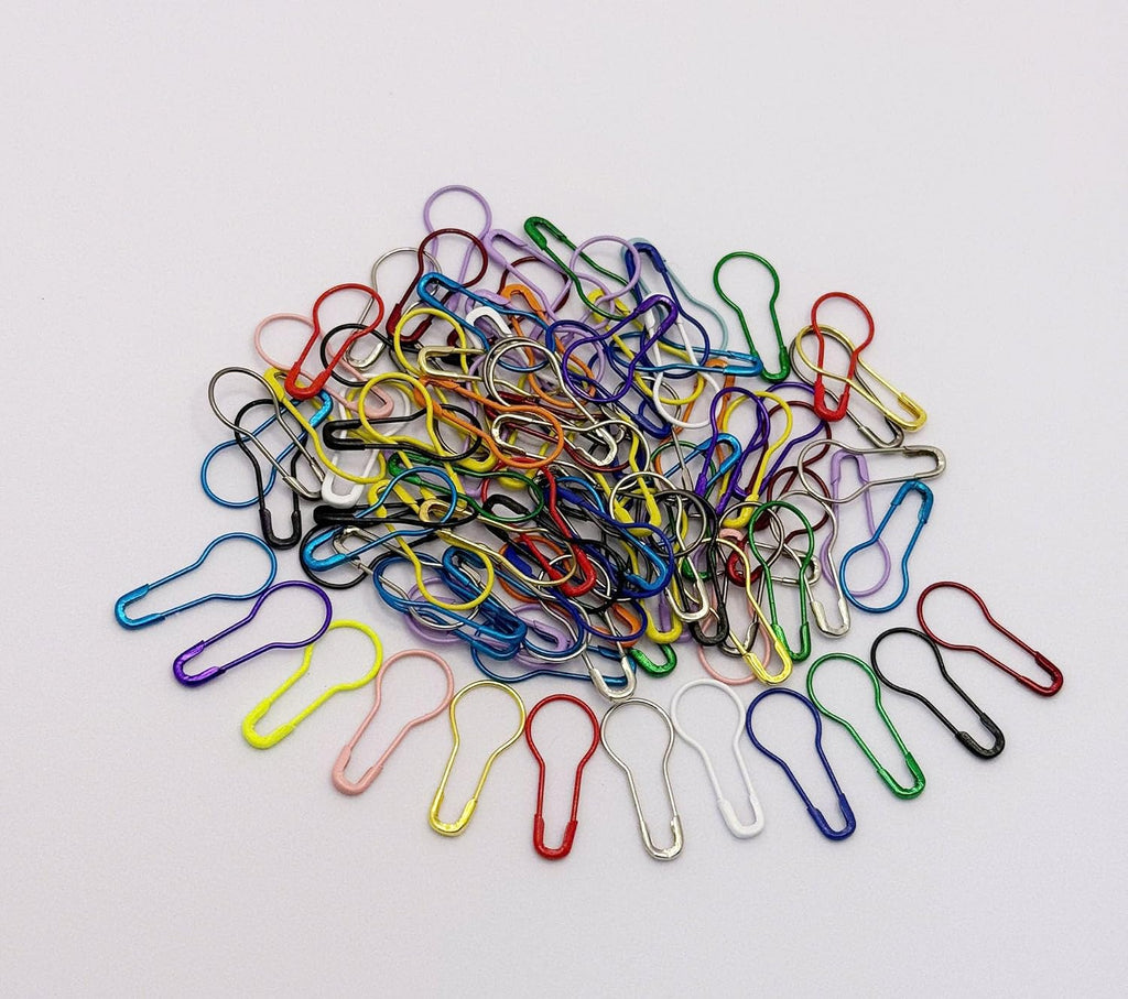 Safety Bulb Pins, 500 Pieces, Mixed Colors Metal Gourd Pins for