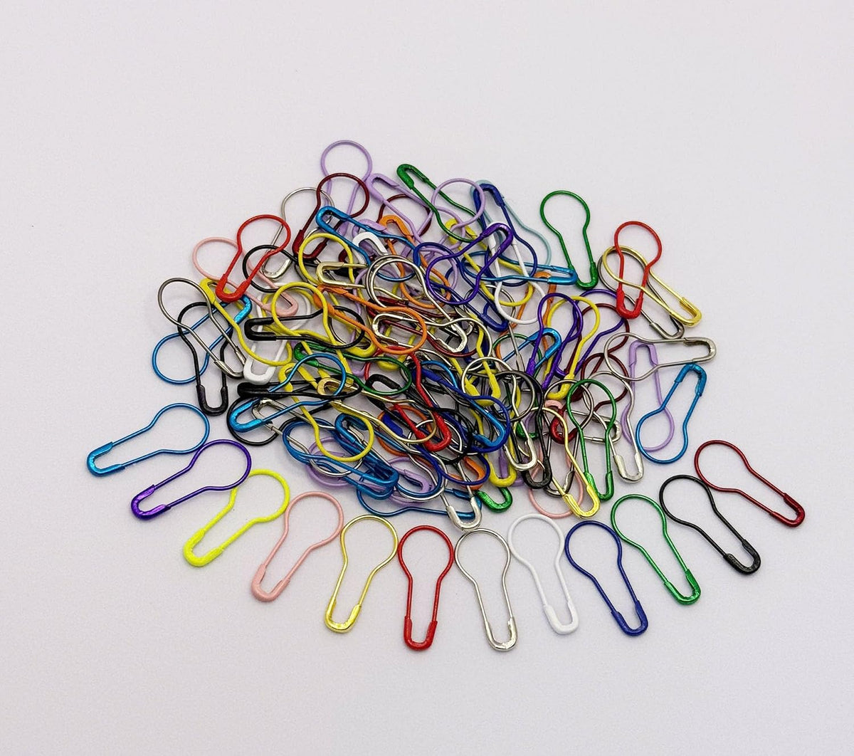 Safety Bulb Pins, 500 Pieces, Mixed Colors Metal Gourd Pins for