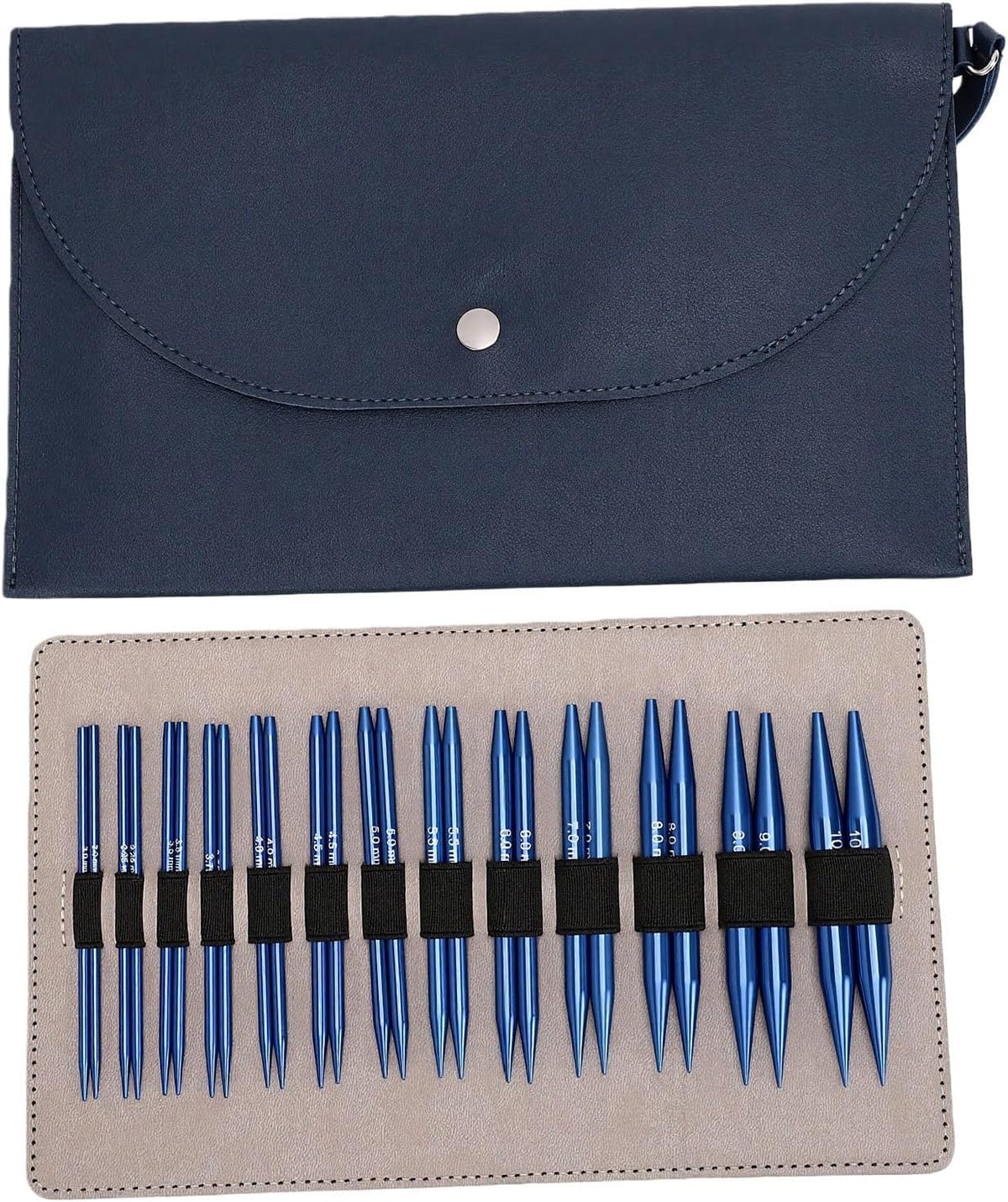 Interchangeable Knitting Needles for Beginners, 3.0-10.0 Mm, 13 Pairs