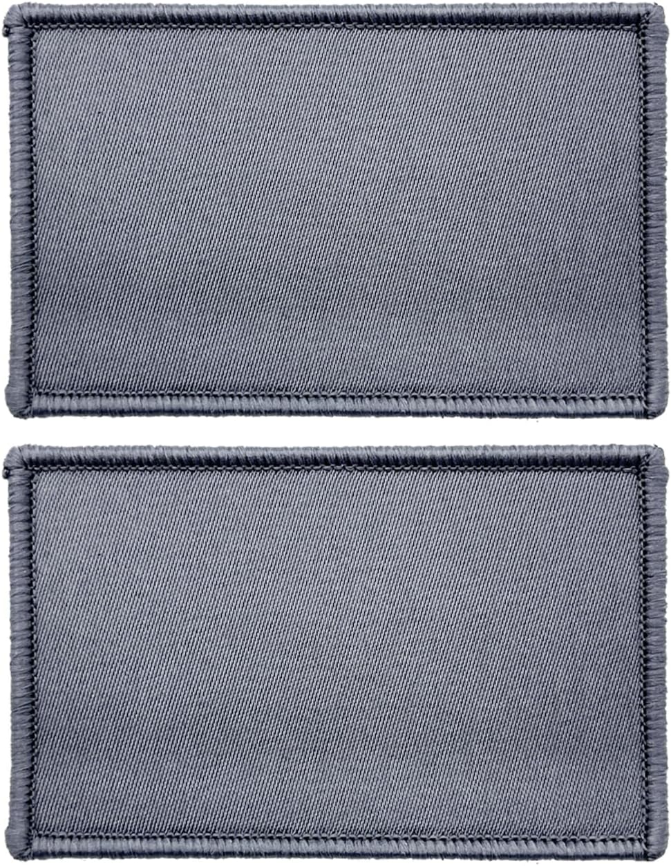 stidsds 2 Pack Plain Grey Flag Patch Solid Grey Flags Embroidered