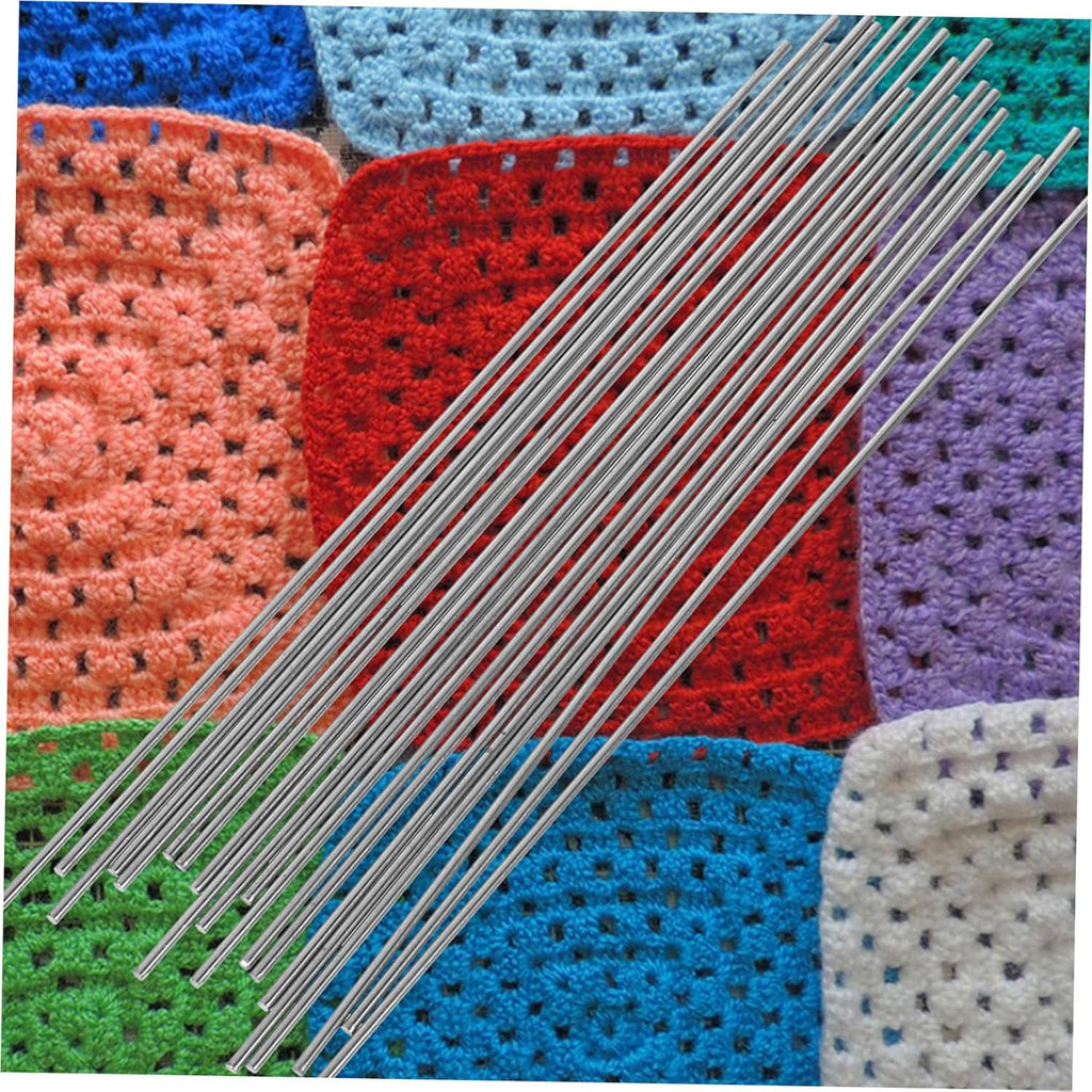 24pcs Stainless Steel Pin Rod for Knitting Crochet Supplies