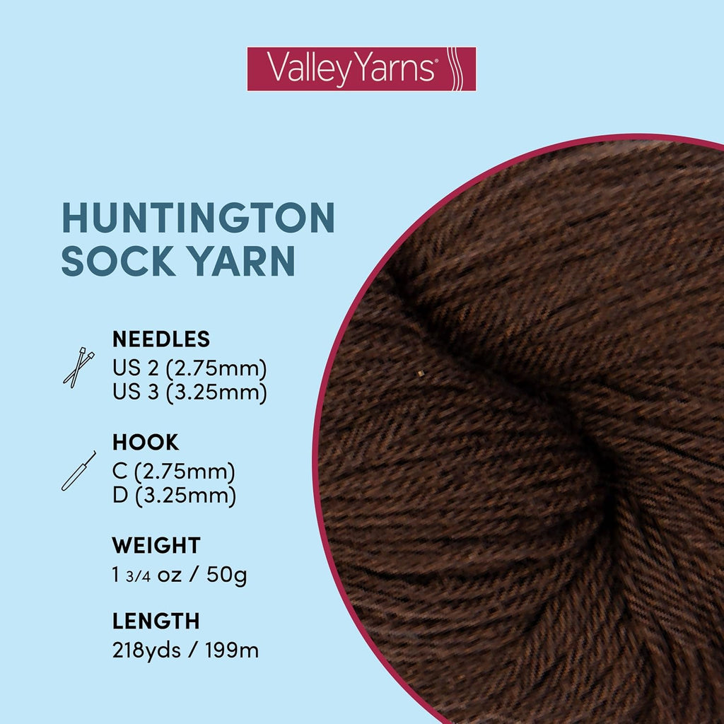 Valley Yarns Huntington - Fingering Weight Yarn - 1.76oz/50g