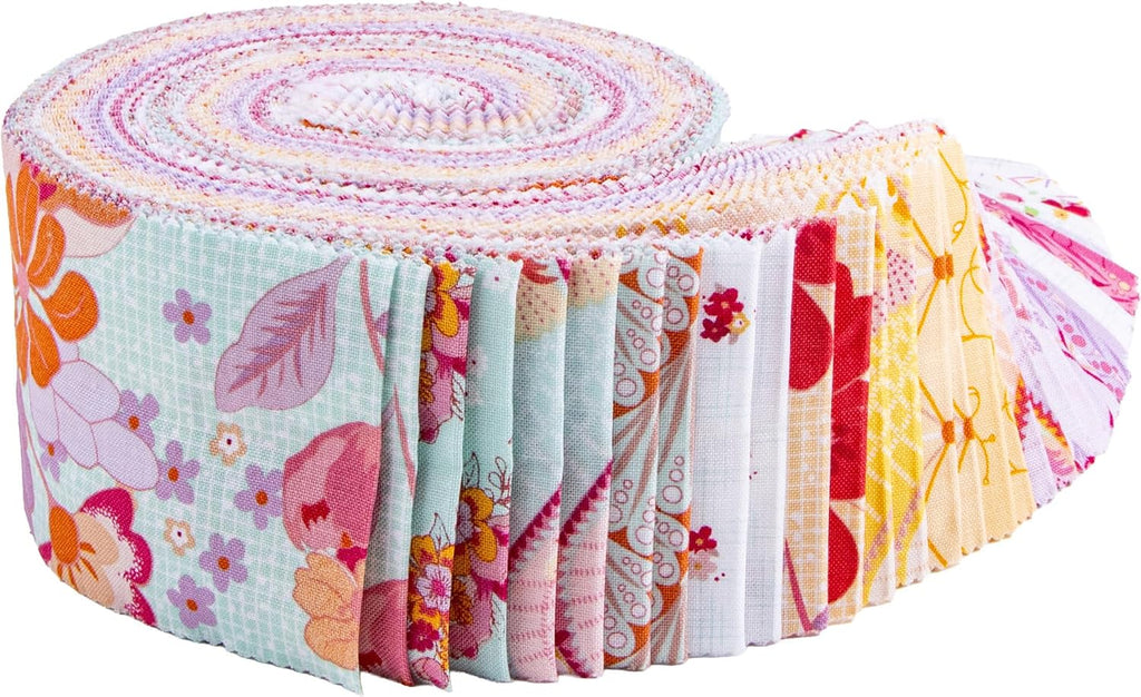 Sue Daley Designs Flourish Rolie Polie 40 2.5-inch Strips Jelly Roll