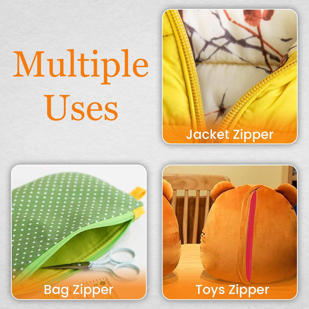 Majestic Giftware #7 Nylon Coil Zippers by the Yard for Sewing
