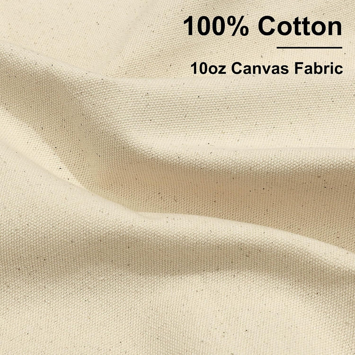 Yurdon 10 Oz Natural Cotton Duck Canvas Fabric, 63 Inch Wide, 2 Yards