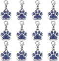 PATIKIL Dog Paw Crochet Stitch Markers, 12 Pack Metal Pendants Charm