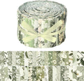 40 Pcs Jelly Roll Fabric Strips for Quilting, Crafting, Sewing, Sage
