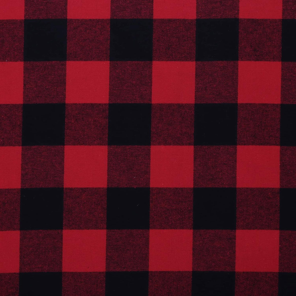 Mook Fabrics Yarn Dyed Flannel Buffalo Plaid, Red, Cut By The Yard