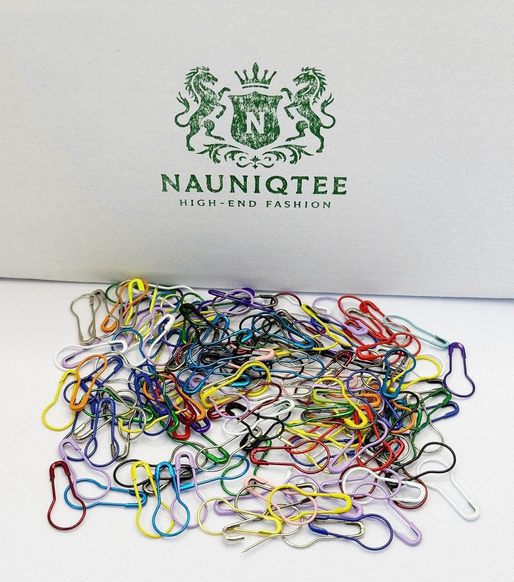 Safety Bulb Pins, 500 Pieces, Mixed Colors Metal Gourd Pins for