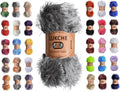 Eyelash Fun Fur Yarn Premium 100% Polyester 164 Yds (150 Mt), 3.53 Oz