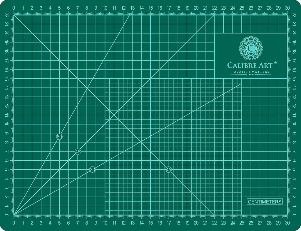 Calibre Art Self Healing Rotary Cutting Mat, Full 9x12, Scrapbooking
