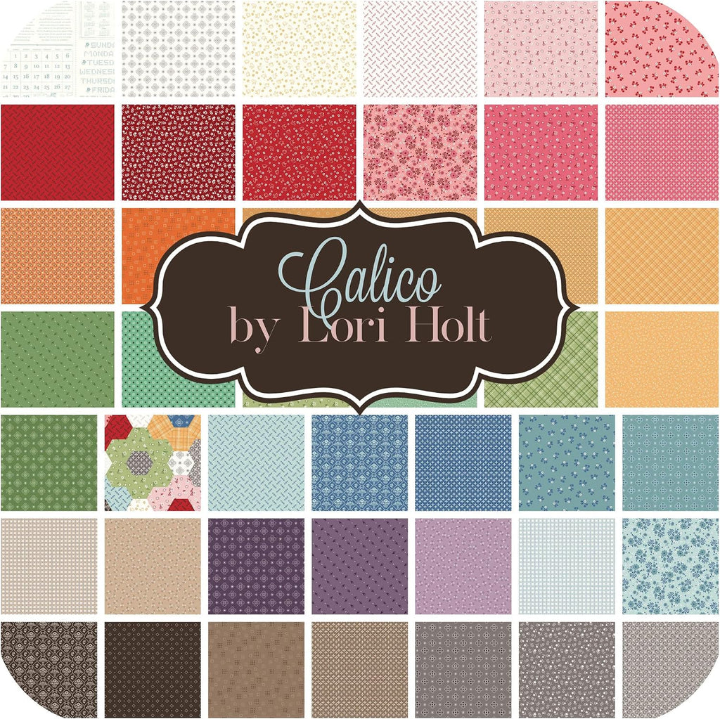 Calico Fat Quarter Bundle (37 Pieces) by Lori Holt for Riley Blake 18