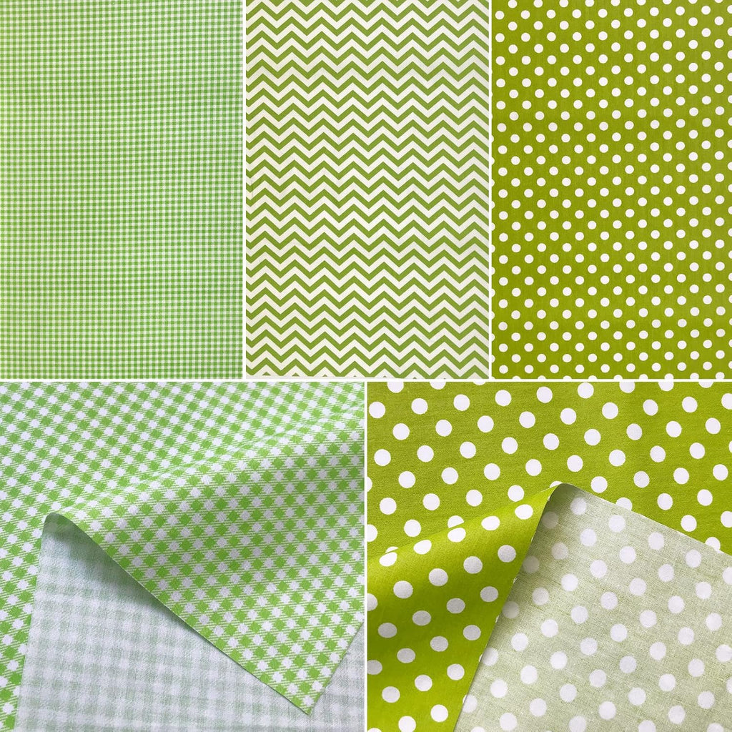 8pcs 18 x 22inches (46x56cm) Cotton Fabric Cactus Pattern Pre-Cut