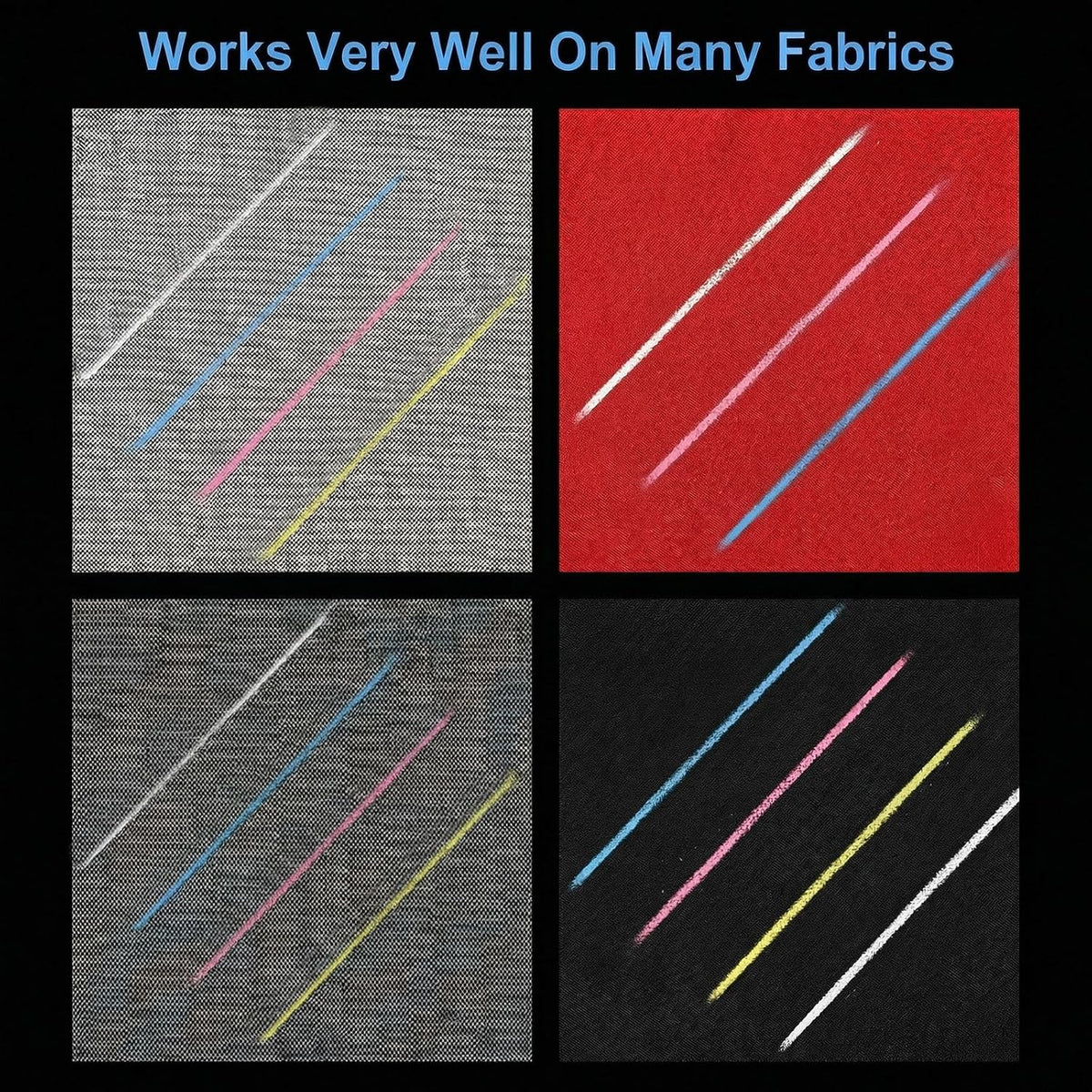 120 Pcs Professional Tailors Chalk, Triangle Tailor's Fabric Marker