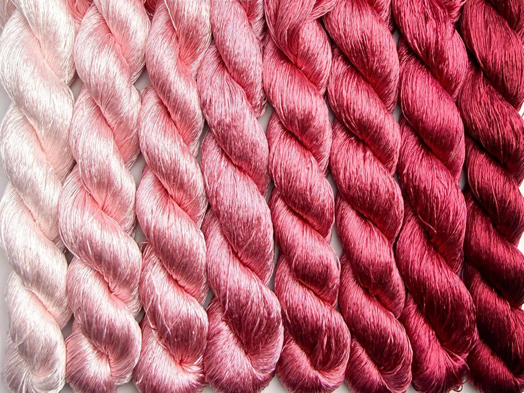 100% Mulberry Silk Embroidery Thread 8 Colors 22m Each (35)