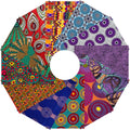 12 Pcs African Print Cotton Fat Quarter Bundle, 18 x 22 Inch No Repeat