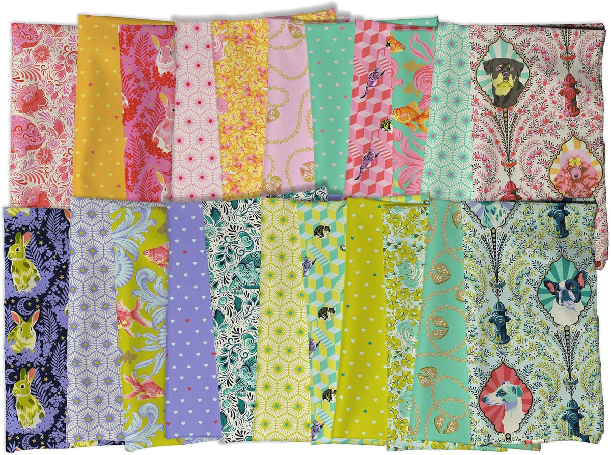 Besties Fat Quarter Bundle (22 Pieces) by Tula Pink for FreeSpirit