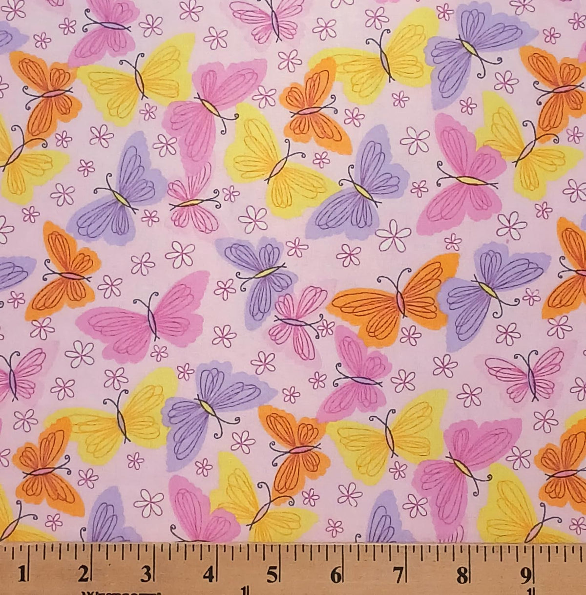 Flannel Butterflies Butterfly Insects Bugs Kids Children's Girls Baby