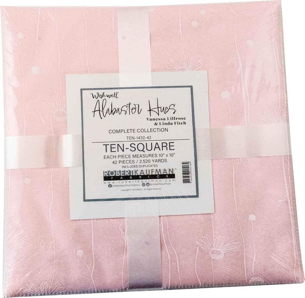 Vanessa Lillrose Wishwell Alabaster Hues 42 10-inch Squares Layer Cake