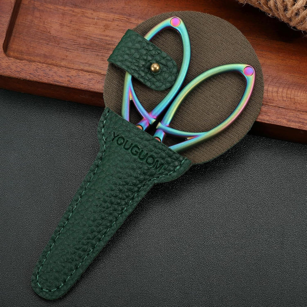 YOUGUOM 2 Pack Embroidery Scissors Cases, Craft Scissor Cover