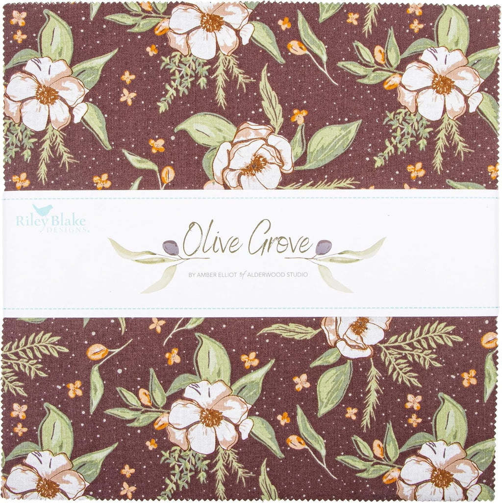 Amber Elliot Olive Grove 10" Stacker 42 10-inch Squares Layer Cake