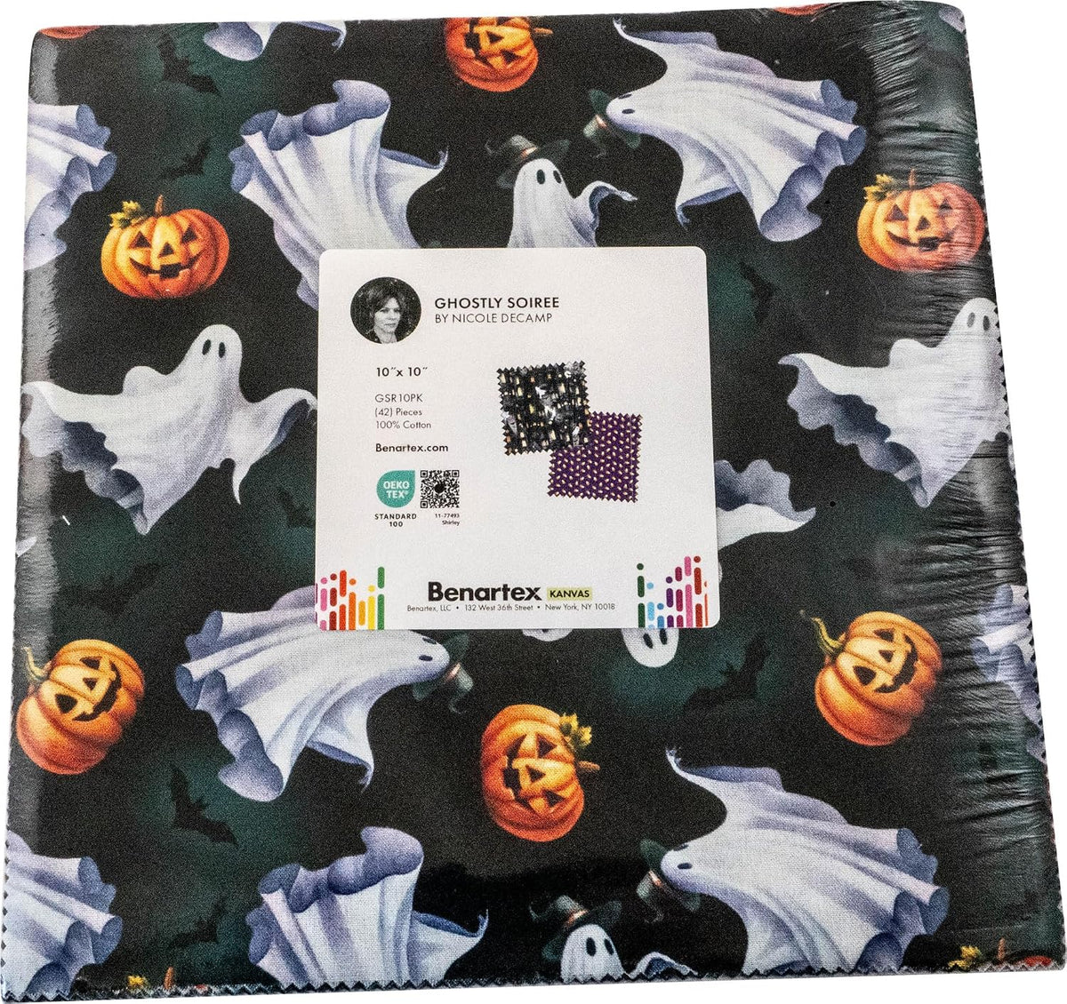 Nicole DeCamp Ghostly Soiree 10X10 Pack 42 10-inch Squares Layer Cake