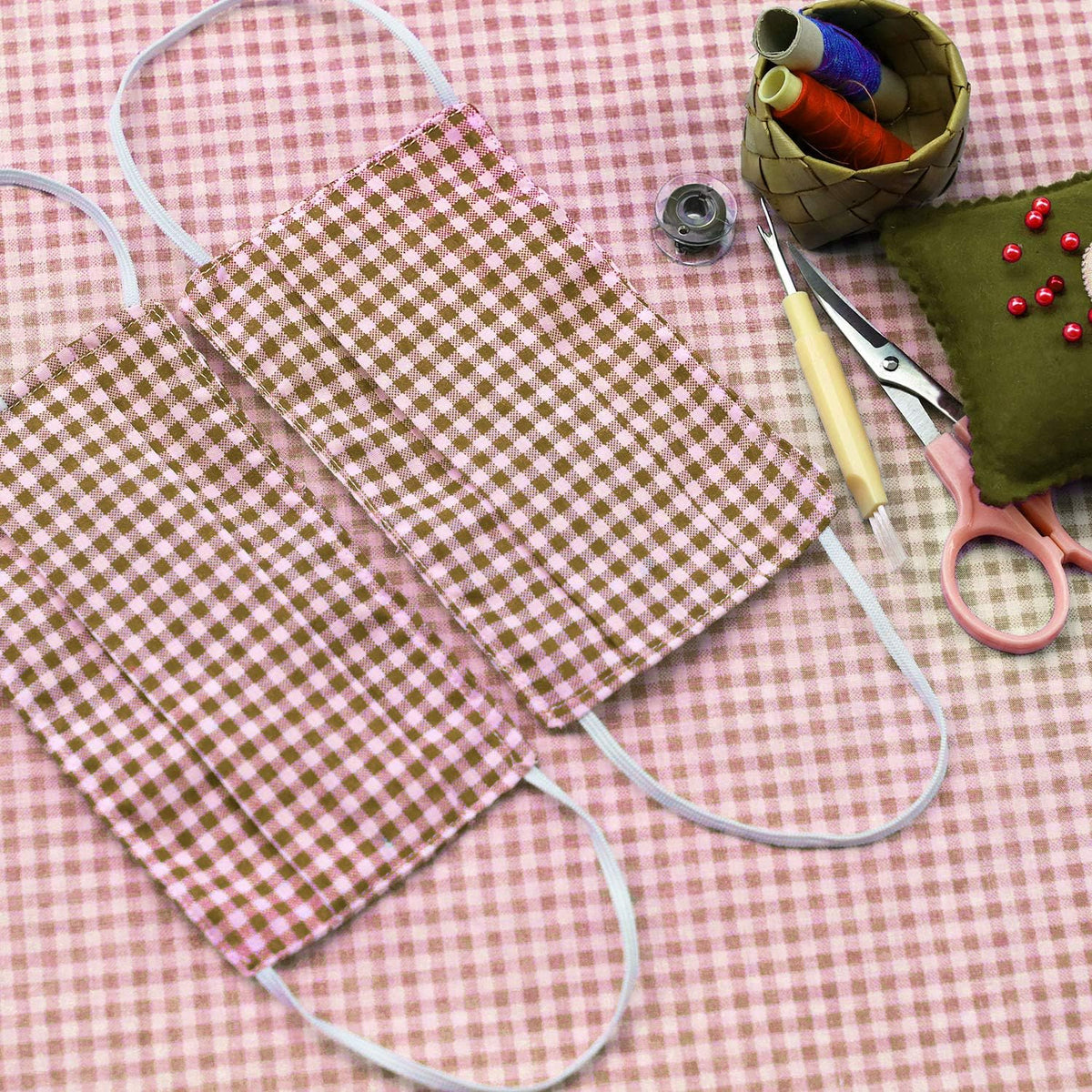 Tatuo 10 Pcs Fall Homespun Plaid Fabric 18 x 22 Inch Precut Squares