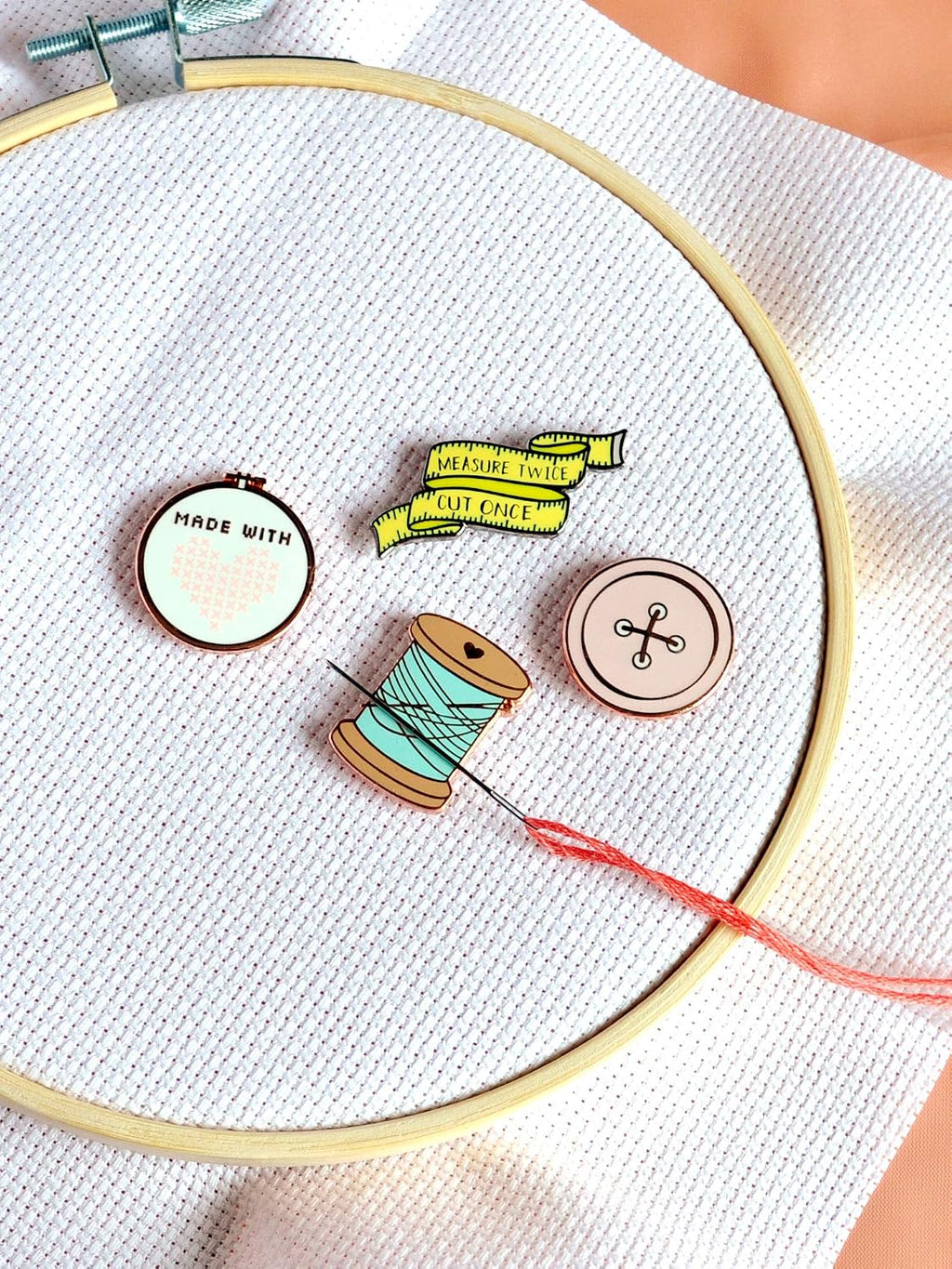 PinMart Sewing Needle Minder - Magnetic Enamel Pin