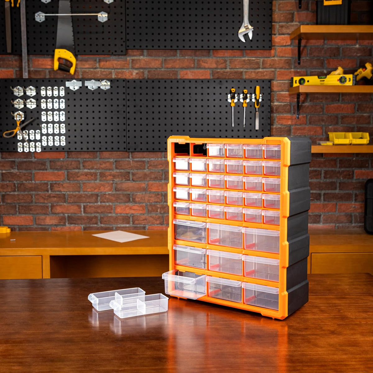 Amazon Basics Wall Mount Hardware and Craft Storage Cabinet Organizer